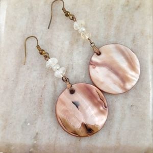 Natural shell earrings